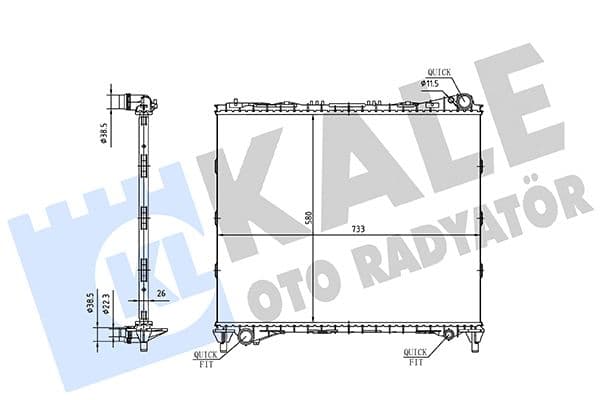 Motor Su Radyatörü Land Rover Range Rover L405 L494
