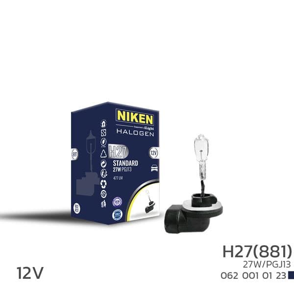Niken H27W/2 881 27W Halojen Ampul PGJ13 12V