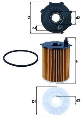 Yağ Filtresi Partner-Berlingo-Fiesta-Focus-C-Max-Fusion-P206-P207-P208-P301-P307-P308-P407-P2008-P30 08-P5008-Bipper-Jumpy-Xsara-Expert-Nemo-C1-C2-C3-C4-C5-DS3-DS4-DS5 1.4-HDi-1.6HDI