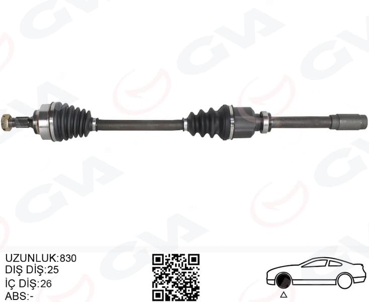 Komple Aks Sağ Ön Psa 307 3A/C 1.6 A-T 00-07