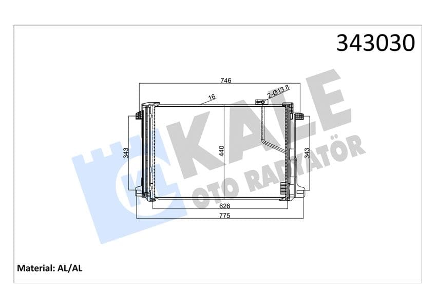 Klima Radyatörü Mercedes W204 S204 C204 C218 W212 A207 C207 X204