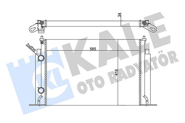 Radyatör Fiat Stilo Radyatör Al/mknk 585X416X34