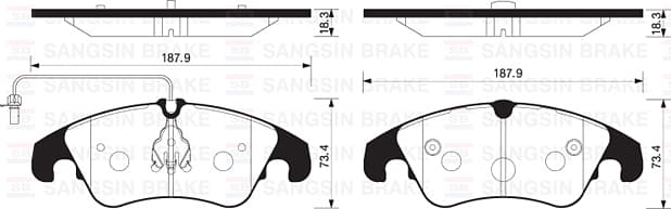 Ön Balata Fişli Audi A4-A5-A6-A7-Q5 2008 >