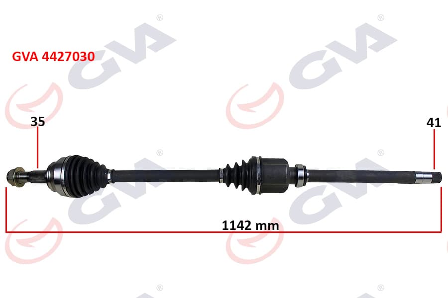 Komple Aks Sağ Boxer-Jumper-Ducato 2.2 MJTD-2.3 MJTD 06> 1142mm