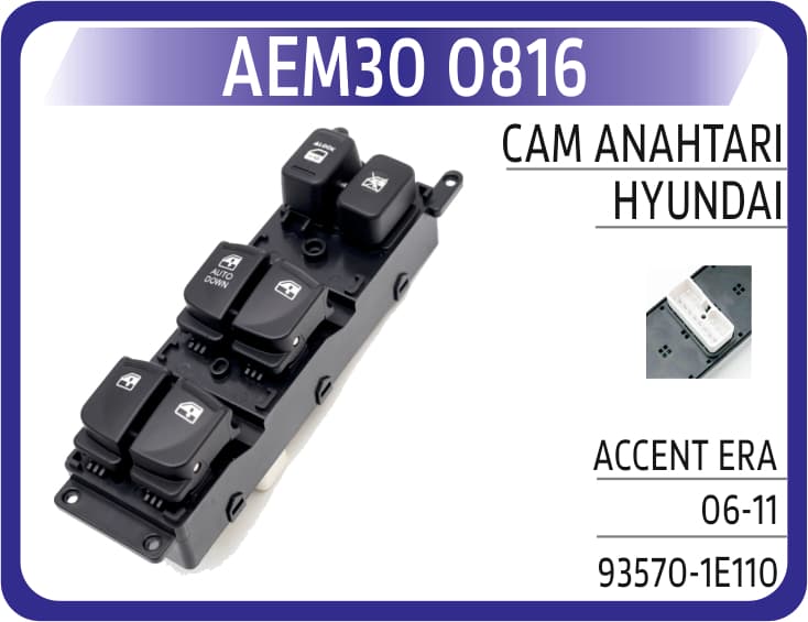Cam Anahtarı Hyundai Accent Era 06-11