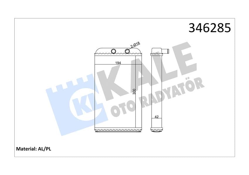 Kalorifer Radyatörü Ducato-Boxer-JUMPER2.5TDI-2.8TDI 94-02