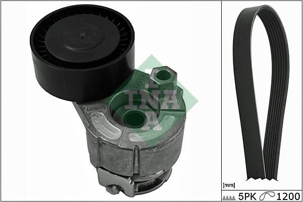 Alternatör Gergi Kiti Kütüklü Renault Clio II 98>05 Kangoo 01> Megane II 02>08 Modus 04> 1.4 16V-1 .6 16V-1.5dCi 5PK1200