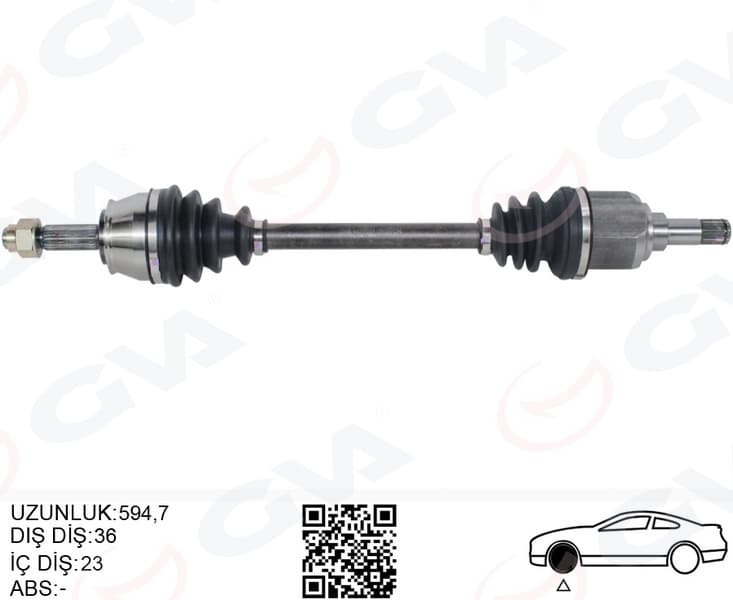 Komple Aks Sol Ön Fiat Doblo 119.223 1.4 01-10