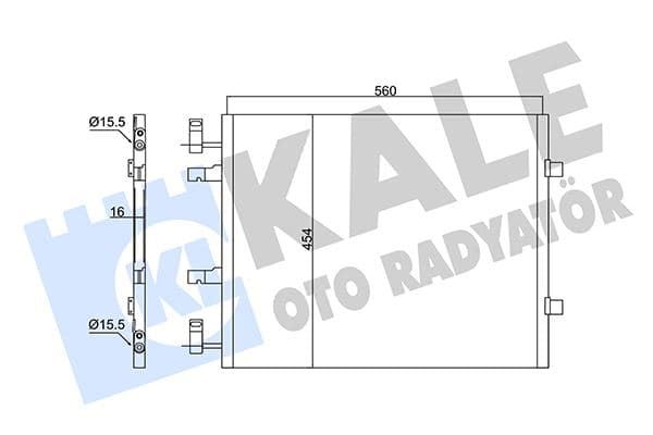 Klima Radyatörü Kondenser Trafic II 01> Opel Vivaro 1.9 Dti 2.0 Cdti
