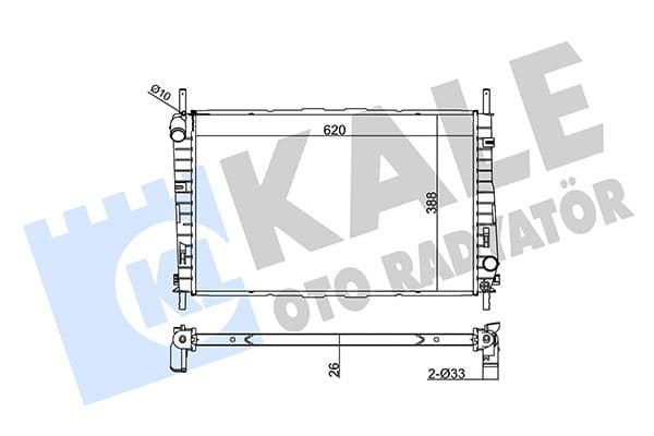 Motor Radyatörü Ac Mondeo III 1.8 16V 2.0 16V Benzinli 01>07 Klimali