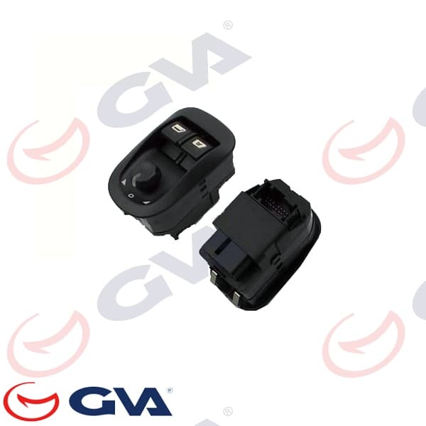 Cam Açma Anahtarı Sol Peugeot 206-Partner 98-07 Çiftli-Çerçeveli - Ayna Ayarli