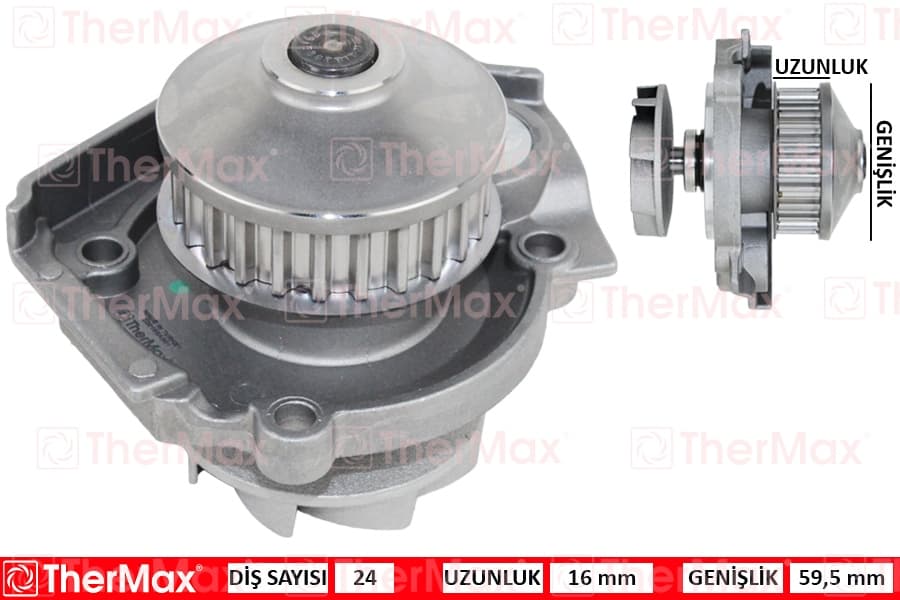 Su Pompası Fiat Albea 03>07 Doblo 01>10 Palio 96>05 Panda 03> Punto 99>09 Siena 97>02 Lancia Y Ypsilon 96>6 1.1 1.2 1.4 16V