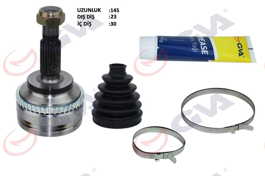 Aks Kafası Diş Ön Clio II 98-05 Kangoo 98-08 1.5DCI Abs Li 44DİŞ Kalın Freze 23x30x57.5 145mm