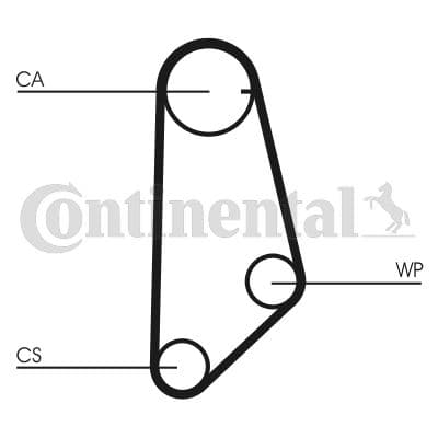 Triger Kayışı 113x190 VW Santana-Passat 1.9 10V 81-83 -2.0 10V 83-88 -Audi-Lancia CT635