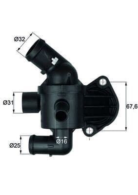 Termostat VW-Skoda-Seat-Audi Polo-GOLF6-Jetta-Passat-A3-Caddy 10> Caya-Cayb-Cayc-Caye-CFHC-Clna-CFW A 1.2 TDI-1.6 TDI