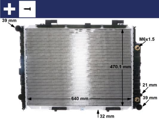 Motor Su Radyatörü Mercedes E-Class M111 W210 S210 Klimali