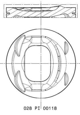 Motor Piston Segman Golf 5/6-Jetta III-Passat-A1-A3-Altea-Leon-Toledo-Octavia 1.4 TFSI 77.01 0.50