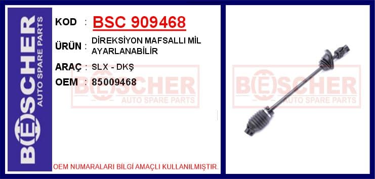 Direksiyon Mafsalli Mil Ayarlanabilir SLX - DKŞ