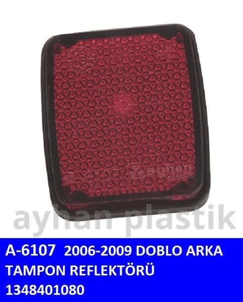 Tampon Reflektörü Arka Peugeot Boxer III-Jumper III-Fiat Ducato III 06> Doblo 06>09