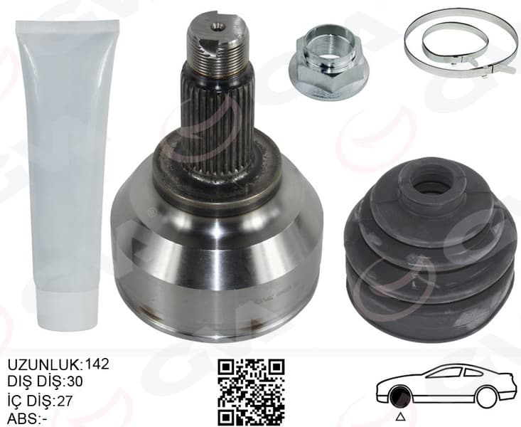 Aks Kafası Diş Sağ/sol BMW E46 XD Xi 142MM