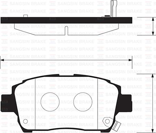 Ön Fren Balata Toyota Yaris 1.3L 2NZ-Fe NCP10 Japon Üretim 99-02 / 1.0L 1SZFE SCP10 Arkalar Disk Ti Pi İse 03-05 Abs Li Araçlar İçin
