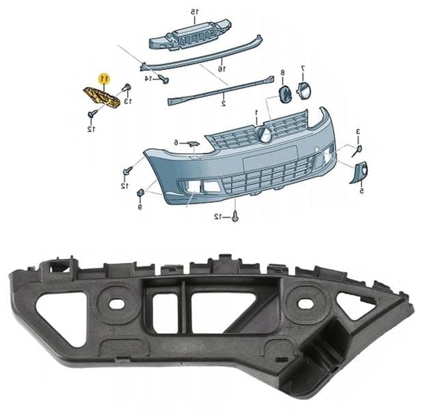 Tampon Braketi Ön Sağ Caddy 2011-2015