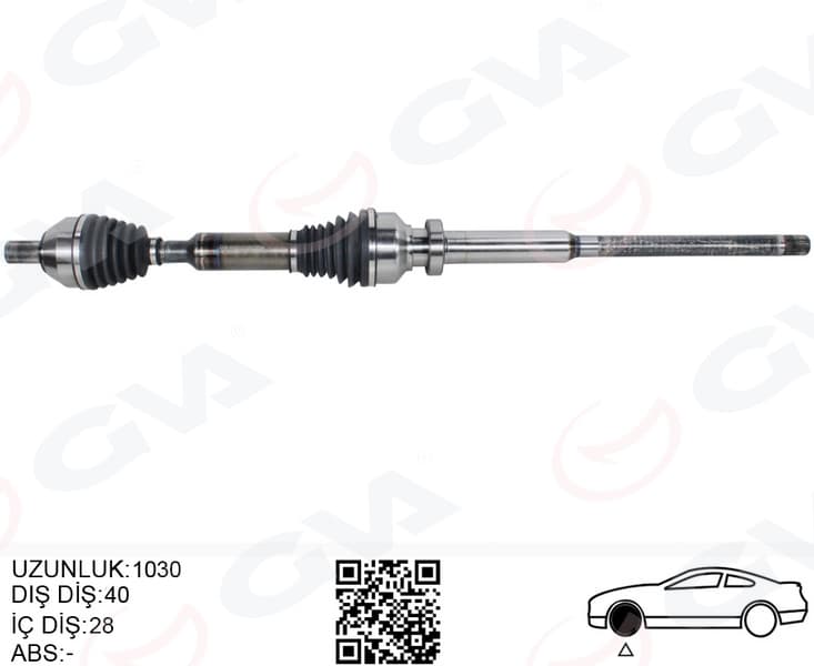 Ön Aks Komple Sağ Volvo XC60 2.4 D 10>61 XC60 I 2.0 T Otom. 09>12 XC60 I D3 / D4 10>14 XC60 I Suv T6 Awd 14>