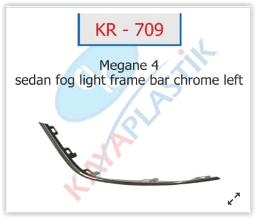 Sis Far Çerçevesi Çitasi Krom Sol Sedan Model Megane 4