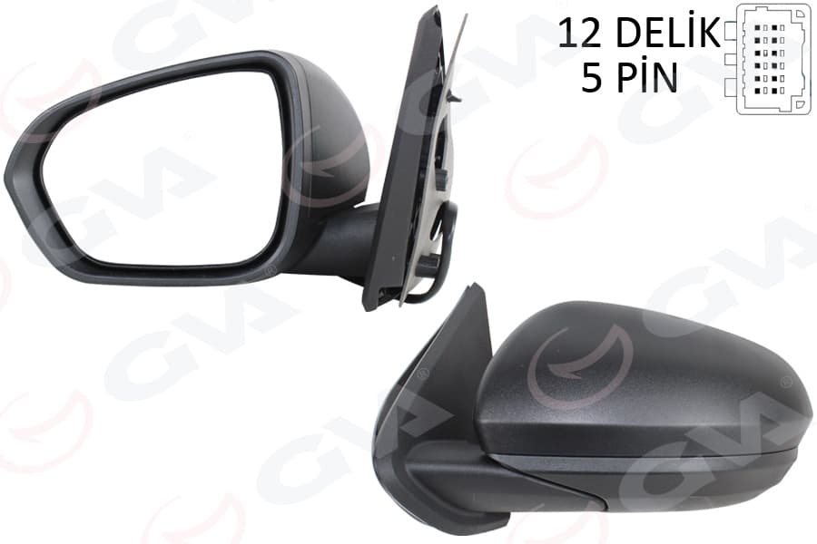 Diş Dikiz Aynasi Sol Elektrikli İsitmali Astarli Konveks Dacia Duster 18- 12H5P VM-6805EHPL