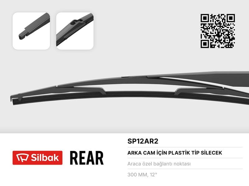 Silecek Süpürgesi Arka Plastik Tip 300mm C4-Fiesta VI- 02> Focus İi/iii SW-Mondeo IV-Picanto-Qashqai