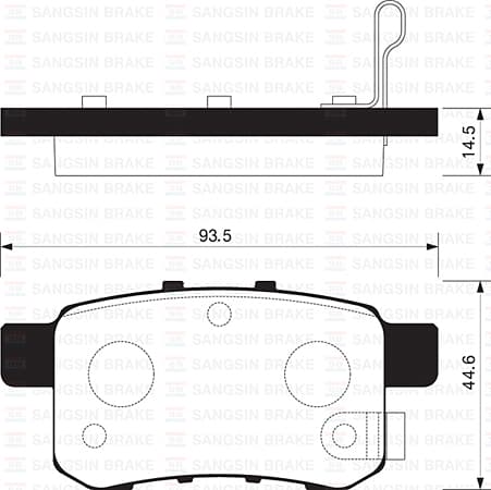 Arka Fren Balata Honda Accord 2.0L R20A3 Cu Kasa 08-> - Aşınma İkaz Soketli