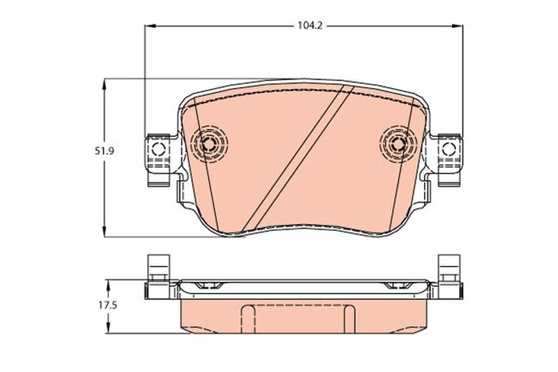 Arka Balata VW Caddy IV 1.0TSI-1.2TSI-1.4TSI-1.6TDI-2.0TDI 15 > Audi A1 1.0TFSI-1.2TFSI-1.4TFSI 10 >