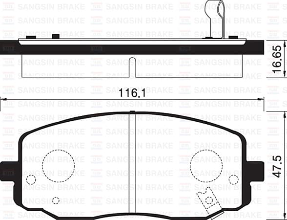 Ön Fren Balata Hyundai i10 1.1L CRDi 08-> / Kia Picanto 1.0L 1.1L 04-11 - Aşınma İkaz Soketli