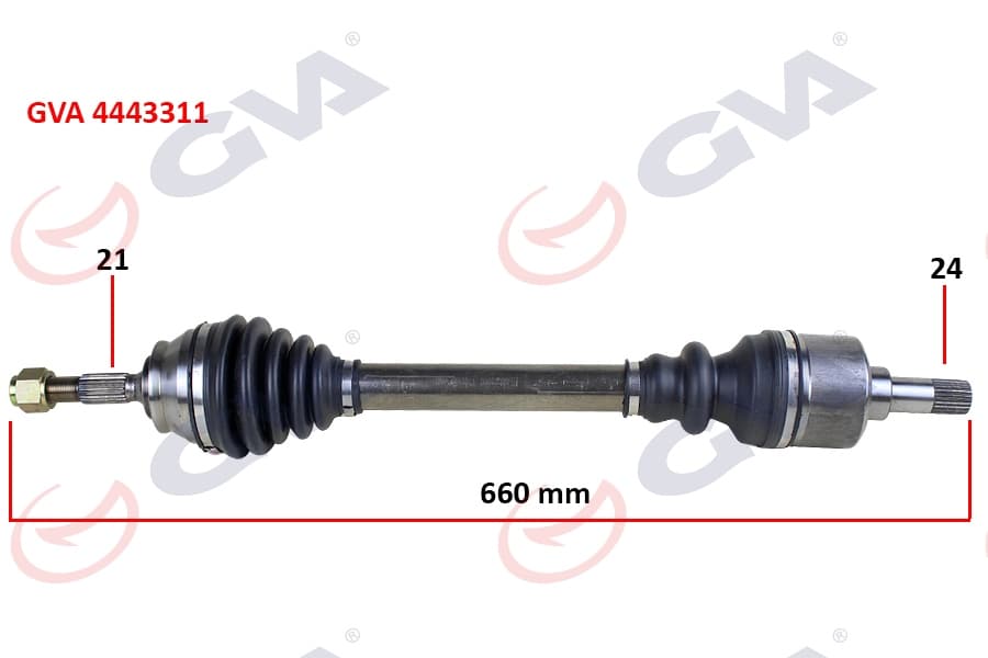Komple Aks Sol P301-Elysee 12- 1.6 HDi 660mm