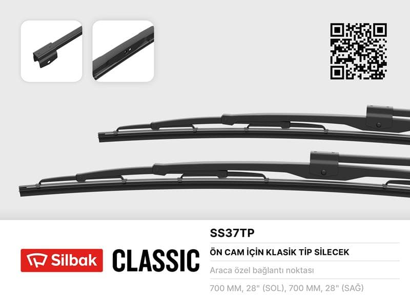 Silecek Süpürgesi 700MM Man SL200-Mercedes 0302 V L-Renault Magnum-BMC Belde-Levend XL Büyük Delikli