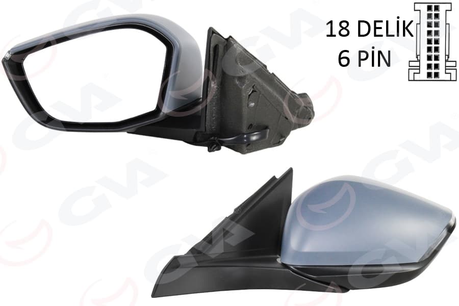 Diş Dikiz Aynasi Sol Opel Astra L 22> Peugeot P308 22> Manuel Katlanir