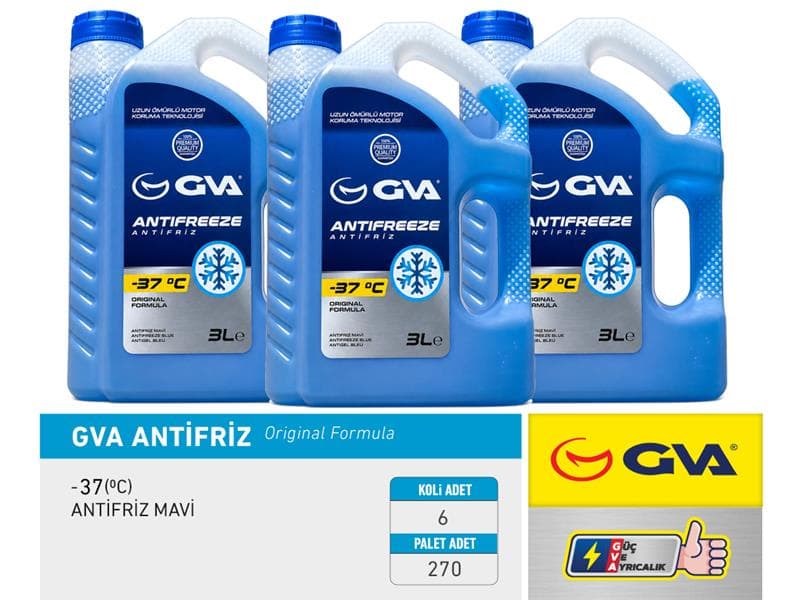 Antifriz 3 LT -37 C Mavi Koli 6 Ad