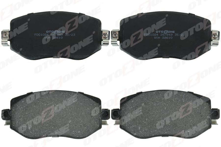 Ön Fren Balatası Renault Megane IV 15> Tüm Motor Tipleri G:129MM Y:58.4 MM K:18MM