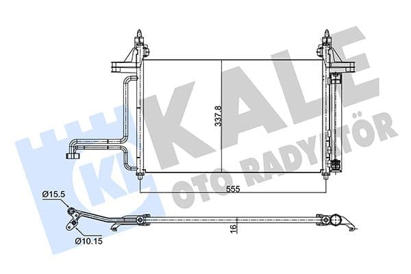 Klima Radyatörü Kondanser Fiat Stilo 01>08 1.2 1.4 1.6 1.9 JTD