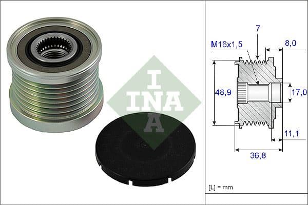 Alternatör Kasnaği Rulmanı LGN II 01- -MGN II-III 08- -Trafic II 06- -Master II 06- 1.9DCI