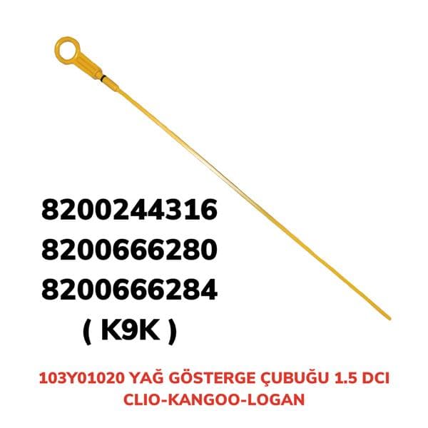 Yağ Gösterge Çubuğu Clio I-Kangoo I Kisa 1.5 dCi