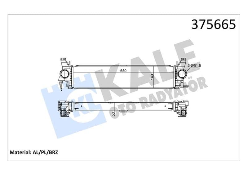 Turbosarj Radyatörü Mercedes Vito W447 14>