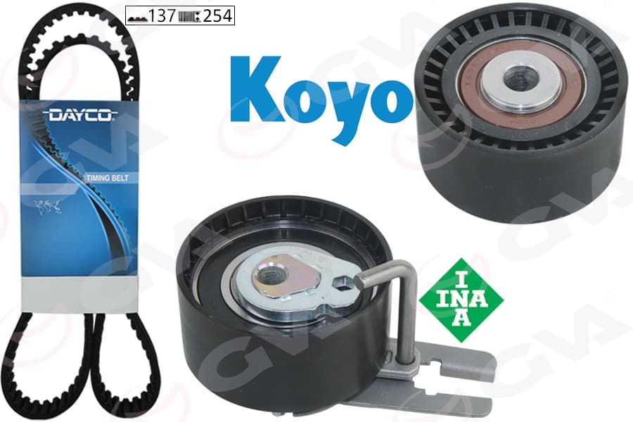 Eksantrik Gergi Kiti P206-P207-P307-P308-P407-P3008-Expert-Partner-Berlingo-Jumpy-C2-C3-C4-C5- Xsara-Focus II-Fiesta V-VI Volvo S40-C30-V50-Fiat Scudo EURO4 1.6 HDi-TDCi