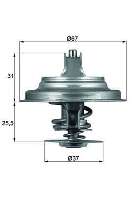 Termostat Passat-Crafter-LT 28-35-Transporter IV 87C