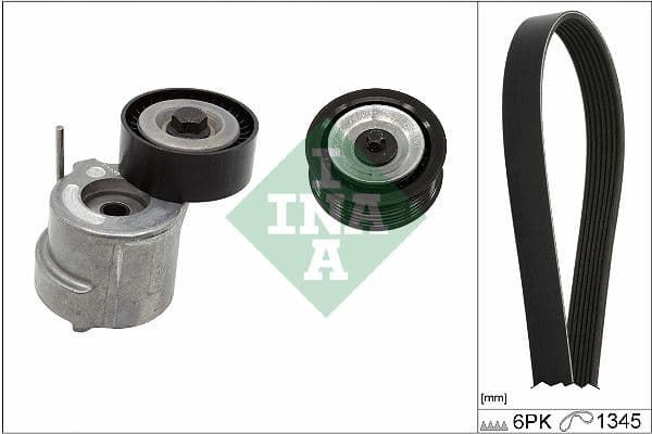 V Kayış Seti Fiat Egea 15> 500L 14> Alfa Romeo Giulietta 14> 1.6D MTJ 6PK 1345