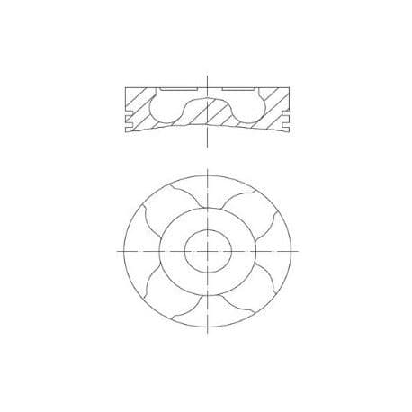 Motor Piston Segman 0.40 69.60 Corsa C-Combo C-Palio-Albea-Doblo 1.3D Mjet 1.3CDTI Z13DT 01>EURO 4 70PS 87-137606 / 87-844406-22