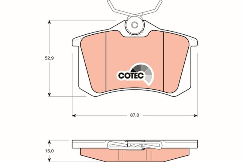 Arka Fren Balata Renault Clio 05> Kangoo 01> Laguna 96> Fluence 09> Megane 96> Citroen Berlingo 99> C2 C3 C4 03> DS4 11> Peugeot 307 00> 308 07> Partner 96>VW Polo Classic 95>01 Golf III-IV-Passat III