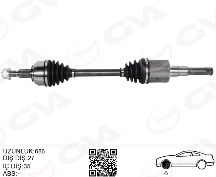 Ön Aks Komple Sol Ford Yeni Focus IV 17> Sanz. Otomatigi 8 Vites 1.5L Duratorq-TDCi