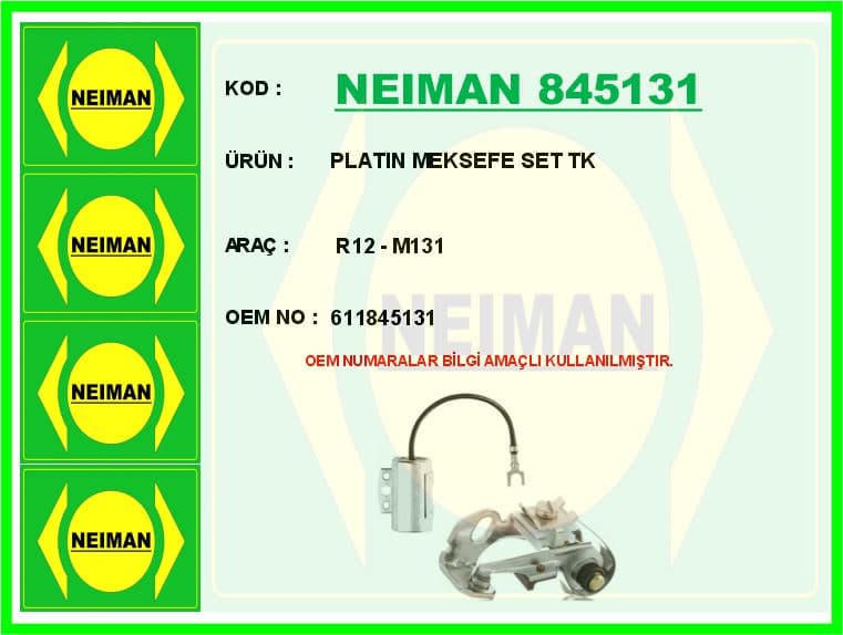 Platin Meksefe Set TK R12 - M131