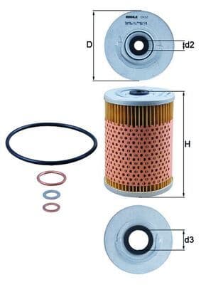 Yağ Filtresi Mercedes M110 M116 M117 W126 W116 C126 R107 C107